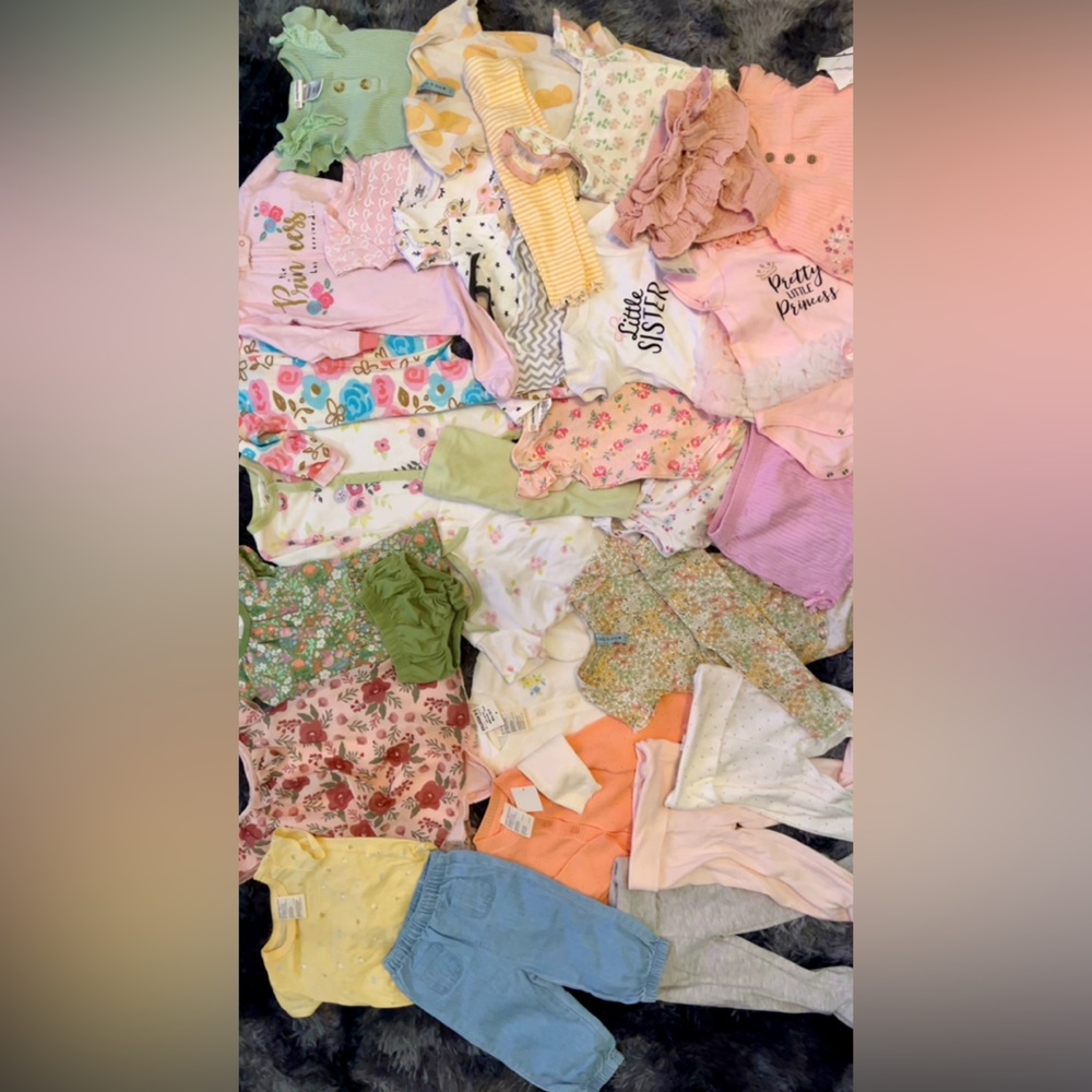 ❤️❤️ Size 3-6 Months Baby Girl Clothing Bundle